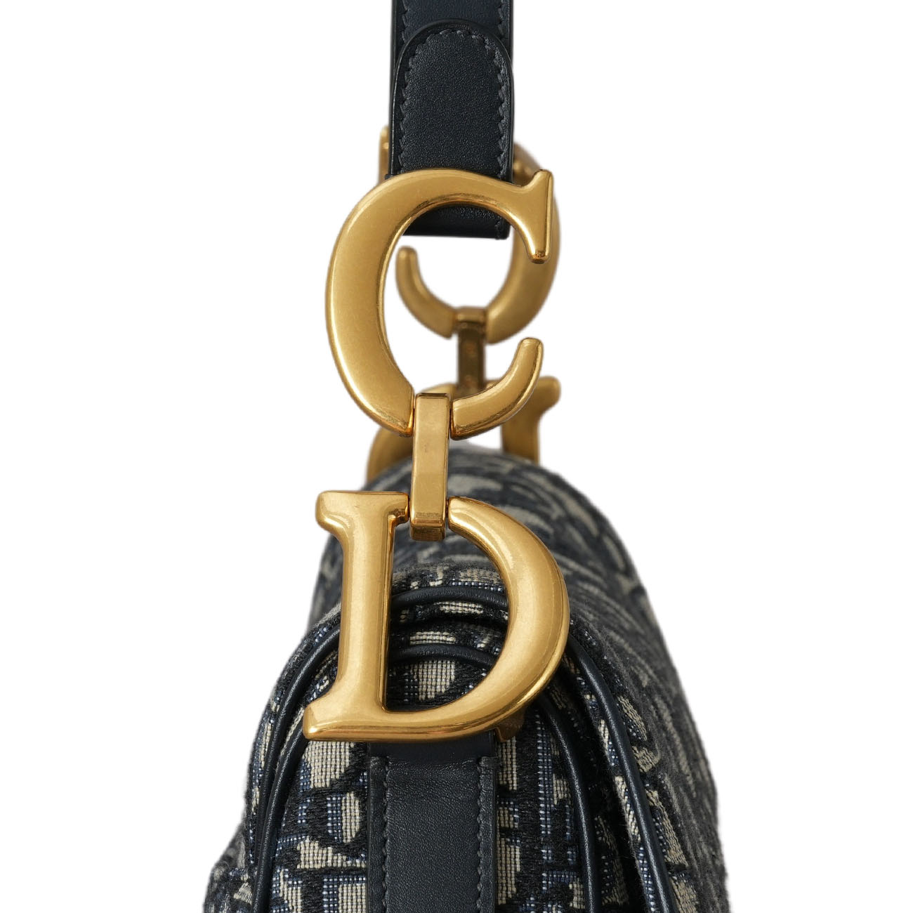 CHRISTIAN DIOR(USED)크리스찬디올 오블리크 새들백 미듐